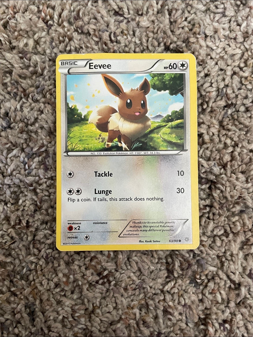 Eevee 63/98 XY - Ancient Origins Regular